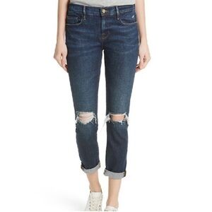 FRAME Le Garçon Boyfriend Jeans - Winthrop Wash Size 27